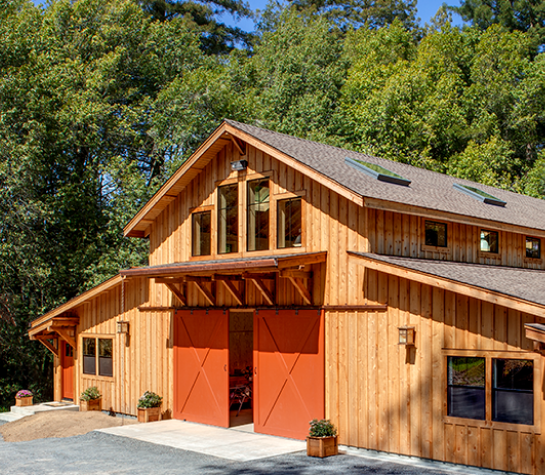 Image of a wooden barn